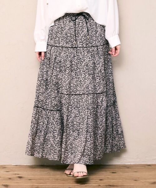 le.coeur blanc / ルクールブラン ロング・マキシ丈スカート | Fanaka別注フラワー柄スカート | 詳細10