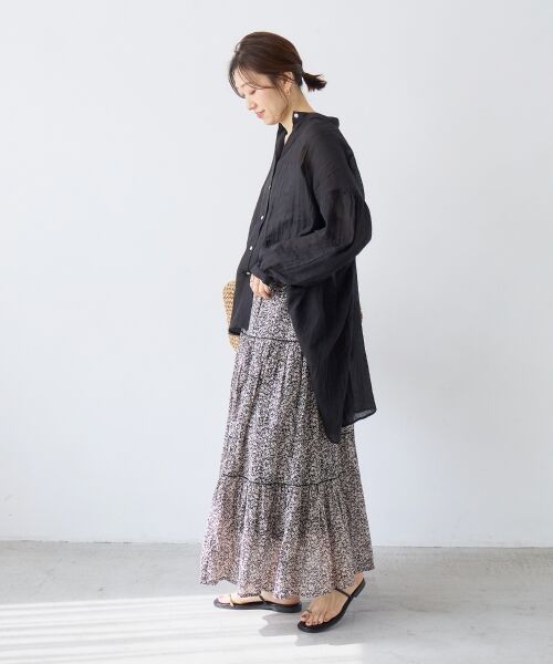 le.coeur blanc / ルクールブラン ロング・マキシ丈スカート | Fanaka別注フラワー柄スカート | 詳細13