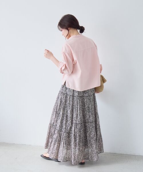 le.coeur blanc / ルクールブラン ロング・マキシ丈スカート | Fanaka別注フラワー柄スカート | 詳細4