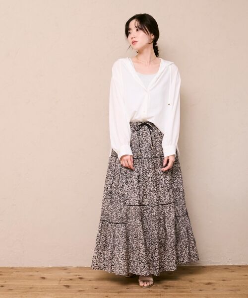 le.coeur blanc / ルクールブラン ロング・マキシ丈スカート | Fanaka別注フラワー柄スカート | 詳細6
