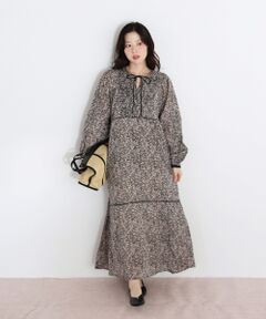 le.coeur blanc / ルクールブラン ロング・マキシ丈ワンピース | Fanaka別注フラワー柄ワンピース