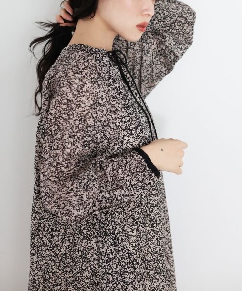 le.coeur blanc / ルクールブラン ロング・マキシ丈ワンピース | Fanaka別注フラワー柄ワンピース | 詳細10