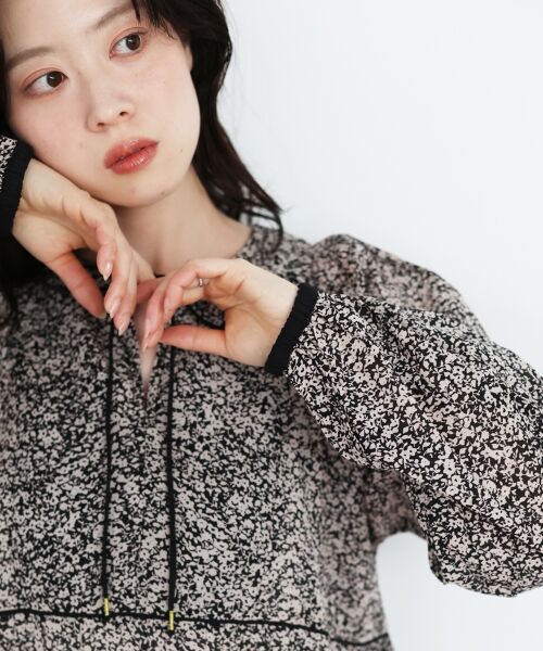 le.coeur blanc / ルクールブラン ロング・マキシ丈ワンピース | Fanaka別注フラワー柄ワンピース | 詳細11