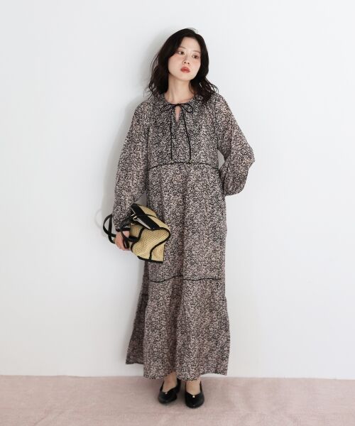 le.coeur blanc / ルクールブラン ロング・マキシ丈ワンピース | Fanaka別注フラワー柄ワンピース | 詳細2