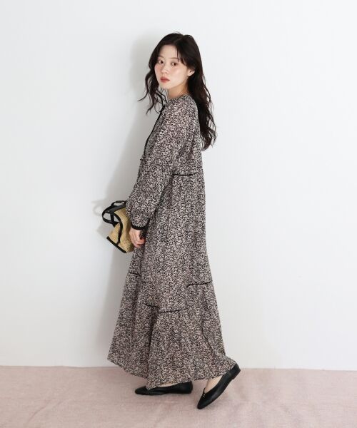 le.coeur blanc / ルクールブラン ロング・マキシ丈ワンピース | Fanaka別注フラワー柄ワンピース | 詳細4