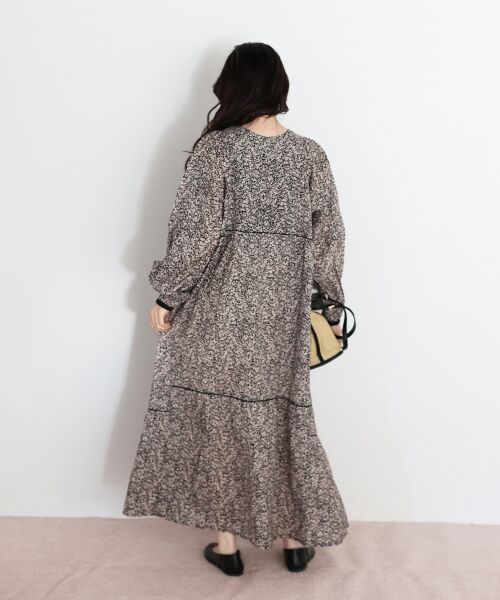 le.coeur blanc / ルクールブラン ロング・マキシ丈ワンピース | Fanaka別注フラワー柄ワンピース | 詳細5