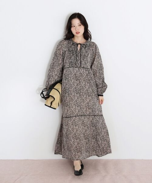 le.coeur blanc / ルクールブラン ロング・マキシ丈ワンピース | Fanaka別注フラワー柄ワンピース | 詳細6