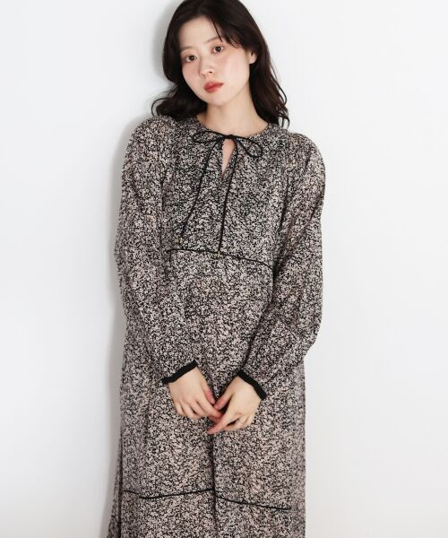 le.coeur blanc / ルクールブラン ロング・マキシ丈ワンピース | Fanaka別注フラワー柄ワンピース | 詳細7