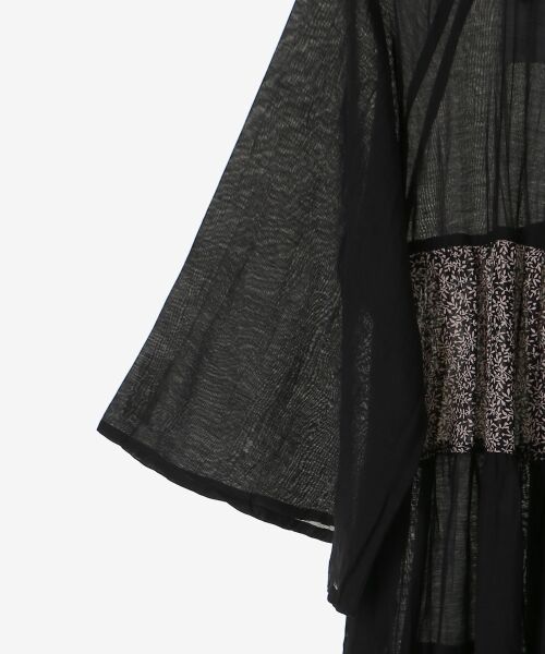 le.coeur blanc / ルクールブラン ロング・マキシ丈ワンピース | Fanakaリーフ柄キリカエワンピース | 詳細13