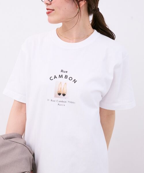 le.coeur blanc / ルクールブラン Tシャツ | 《一部店舗WEB限定》Rue CAMBON TEE | 詳細5