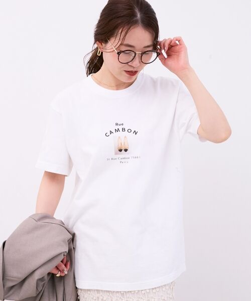 le.coeur blanc / ルクールブラン Tシャツ | 《一部店舗WEB限定》Rue CAMBON TEE | 詳細8