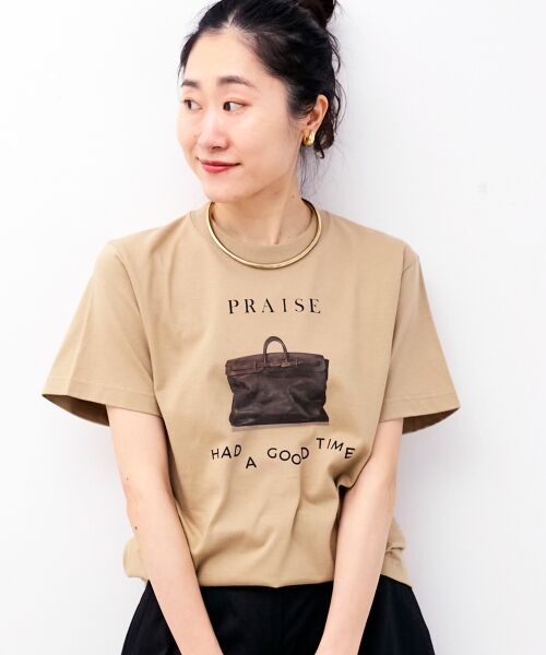 le.coeur blanc / ルクールブラン Tシャツ | 《一部店舗WEB限定》PRAISE TEE（ベージュ）