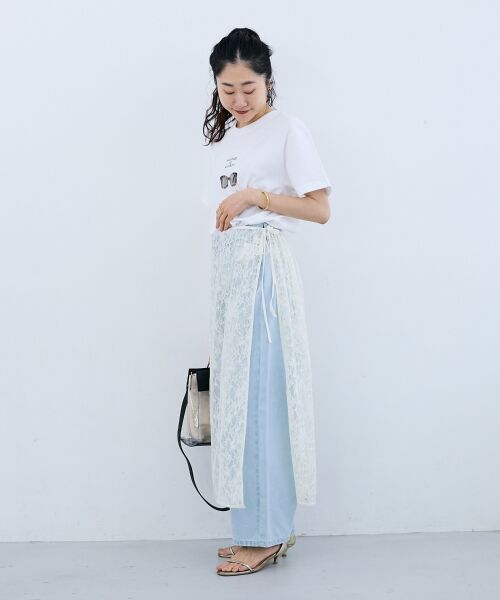 le.coeur blanc / ルクールブラン Tシャツ | 《一部店舗WEB限定》MELANGE DE MARRON TEE | 詳細10