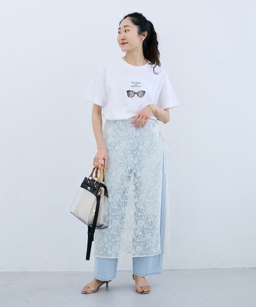 le.coeur blanc / ルクールブラン Tシャツ | 《一部店舗WEB限定》MELANGE DE MARRON TEE | 詳細11