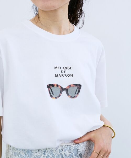 le.coeur blanc / ルクールブラン Tシャツ | 《一部店舗WEB限定》MELANGE DE MARRON TEE | 詳細2