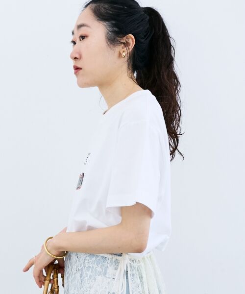 le.coeur blanc / ルクールブラン Tシャツ | 《一部店舗WEB限定》MELANGE DE MARRON TEE | 詳細4