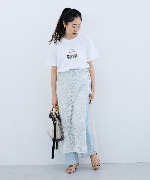 le.coeur blanc / ルクールブラン Tシャツ | 《一部店舗WEB限定》MELANGE DE MARRON TEE | 詳細7