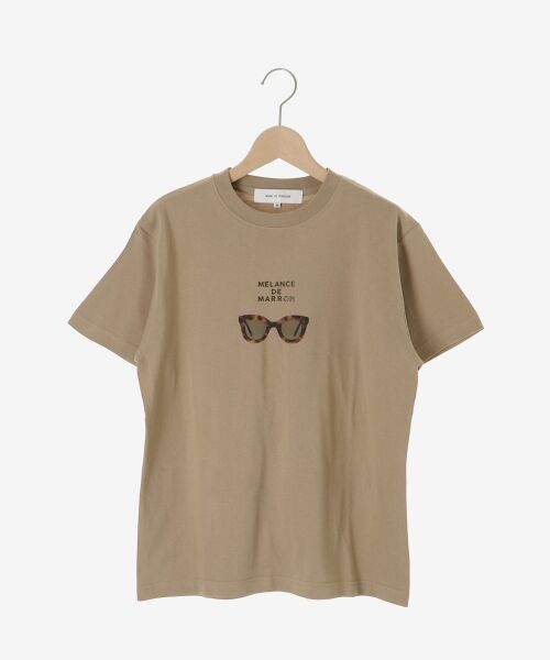 le.coeur blanc / ルクールブラン Tシャツ | 《一部店舗WEB限定》MELANGE DE MARRON TEE（ベージュ）