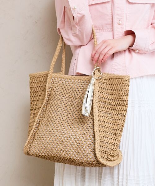 le.coeur blanc / ルクールブラン トートバッグ | 透かし編みペーパートート | 詳細10