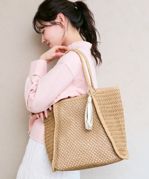 le.coeur blanc / ルクールブラン トートバッグ | 透かし編みペーパートート | 詳細11