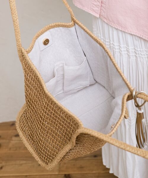 le.coeur blanc / ルクールブラン トートバッグ | 透かし編みペーパートート | 詳細12