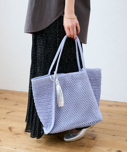 le.coeur blanc / ルクールブラン トートバッグ | 透かし編みペーパートート | 詳細2