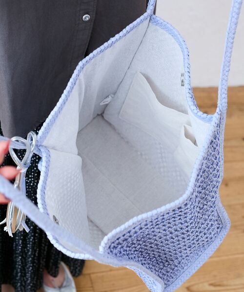 le.coeur blanc / ルクールブラン トートバッグ | 透かし編みペーパートート | 詳細4