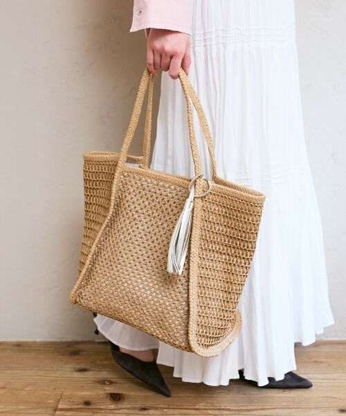 le.coeur blanc / ルクールブラン トートバッグ | 透かし編みペーパートート | 詳細9