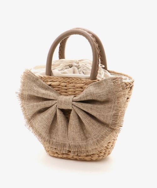 le.coeur blanc / ルクールブラン トートバッグ | リボン付きバケツ型トートバック | 詳細1