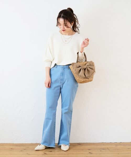 le.coeur blanc / ルクールブラン トートバッグ | リボン付きバケツ型トートバック | 詳細11