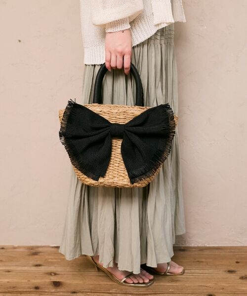 le.coeur blanc / ルクールブラン トートバッグ | リボン付きバケツ型トートバック | 詳細15