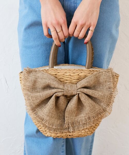 le.coeur blanc / ルクールブラン トートバッグ | リボン付きバケツ型トートバック | 詳細6