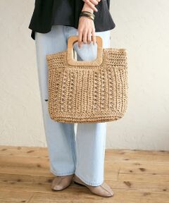 le.coeur blanc / ルクールブラン トートバッグ | ウッドハンドルトートバッグ