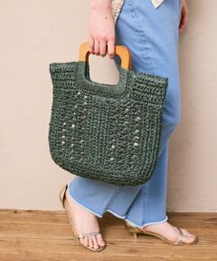 le.coeur blanc / ルクールブラン トートバッグ | ウッドハンドルトートバッグ