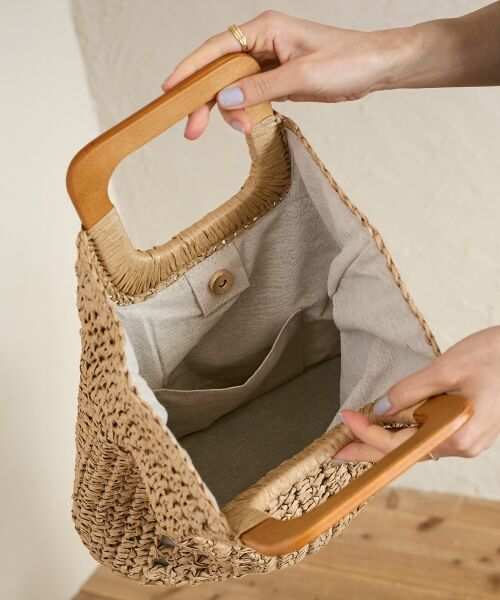 le.coeur blanc / ルクールブラン トートバッグ | ウッドハンドルトートバッグ | 詳細10