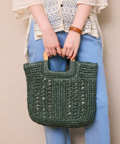 le.coeur blanc / ルクールブラン トートバッグ | ウッドハンドルトートバッグ | 詳細3