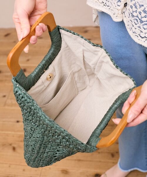 le.coeur blanc / ルクールブラン トートバッグ | ウッドハンドルトートバッグ | 詳細5