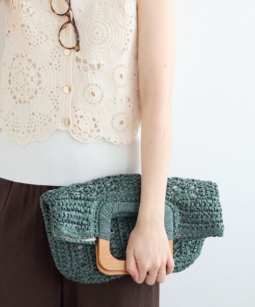 le.coeur blanc / ルクールブラン トートバッグ | ウッドハンドルトートバッグ | 詳細6