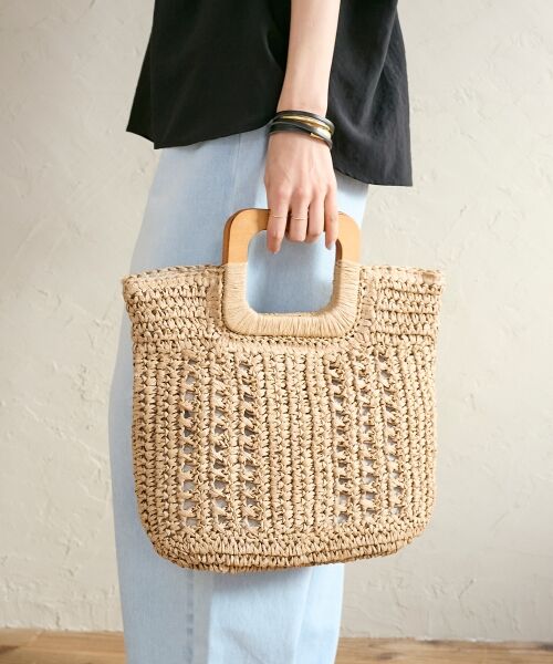 le.coeur blanc / ルクールブラン トートバッグ | ウッドハンドルトートバッグ | 詳細9