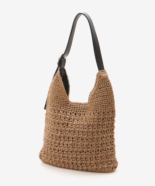 le.coeur blanc / ルクールブラン トートバッグ | バックル付き透かし編みペーパーバッグ | 詳細1