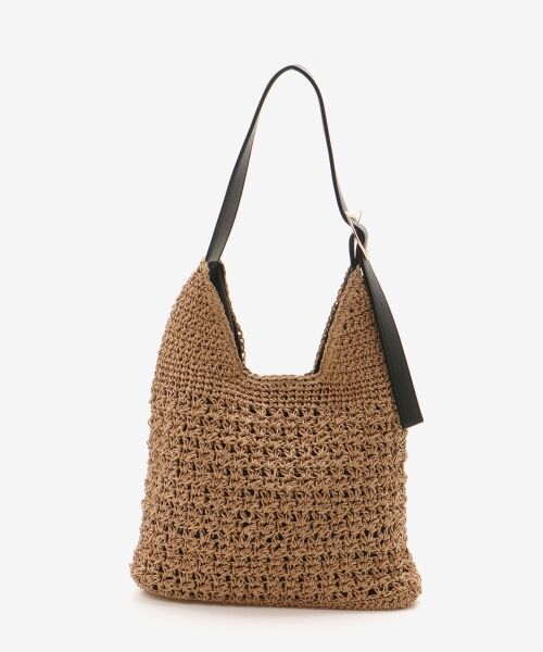 le.coeur blanc / ルクールブラン トートバッグ | バックル付き透かし編みペーパーバッグ | 詳細13