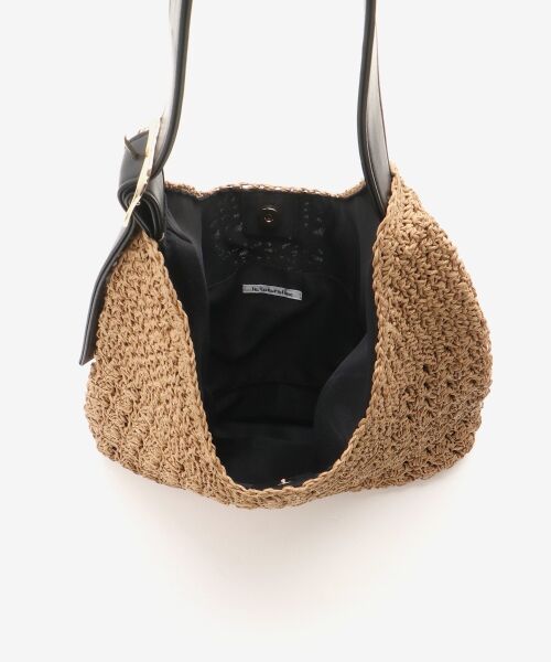 le.coeur blanc / ルクールブラン トートバッグ | バックル付き透かし編みペーパーバッグ | 詳細15