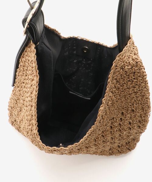 le.coeur blanc / ルクールブラン トートバッグ | バックル付き透かし編みペーパーバッグ | 詳細16