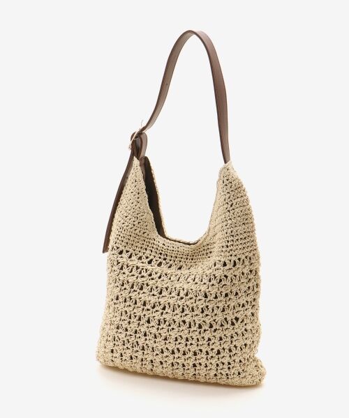 le.coeur blanc / ルクールブラン トートバッグ | バックル付き透かし編みペーパーバッグ | 詳細7