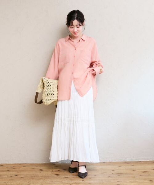 le.coeur blanc / ルクールブラン トートバッグ | バックル付き透かし編みペーパーバッグ | 詳細8