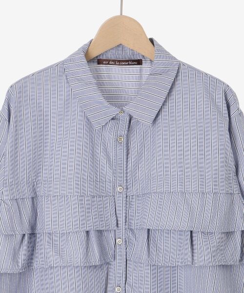le.coeur blanc / ルクールブラン シャツ・ブラウス | 《WEB・一部店舗限定》AL ストライプフロントフリルブラウス | 詳細22