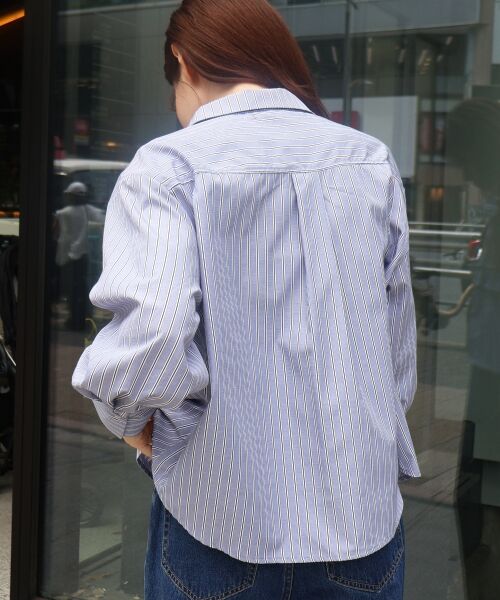 le.coeur blanc / ルクールブラン シャツ・ブラウス | 《WEB・一部店舗限定》AL ストライプフロントフリルブラウス | 詳細7