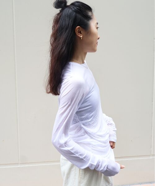 le.coeur blanc / ルクールブラン カットソー | 《手洗い可能》vaneumシアーカットソートップス | 詳細12