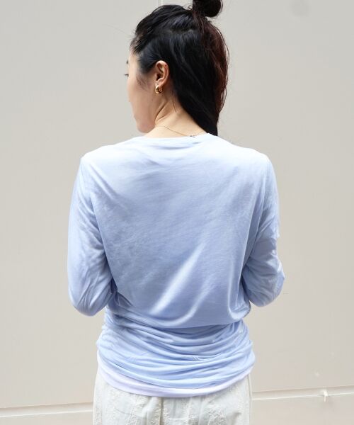 le.coeur blanc / ルクールブラン カットソー | 《手洗い可能》vaneumシアーカットソートップス | 詳細3