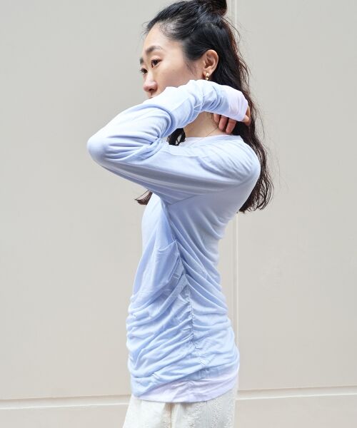 le.coeur blanc / ルクールブラン カットソー | 《手洗い可能》vaneumシアーカットソートップス | 詳細4